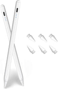 Stylus Pencil for Apple iPad A16/11th(2018-2026)2Pack Active iPad Pen Fast Charging Palm Rejection&ampTilt Sensitivity for iPad 11/10/9/8/7/6iPad Pro M5/4 13/12.9″/11″iPad Air M4/M3/M2/5/4/3Mini