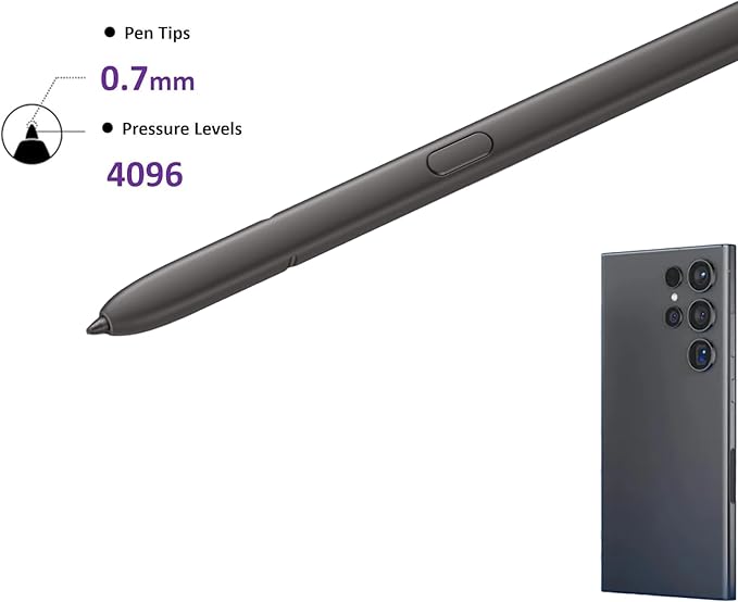 S24 Ultra S Pen for Samsung Galaxy S24 Ultra S Pen Replacement EJ-PS928BBEGUS US Version for Galaxy S24 Ultra Stylus Pen withBluetooth Dark Gray