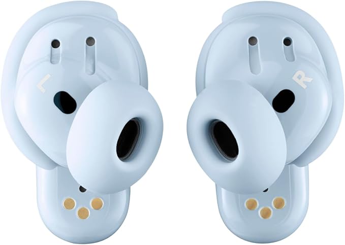 Bose QuietComfort Ultra Wireless Earbuds Noise Cancelling Bluetooth Earbuds with Spatial Audio and World-Class Noise Cancellation Moonstone Blue - Limited Edition Color