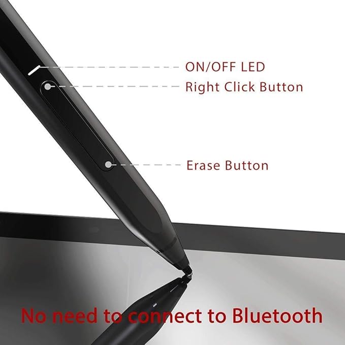 BoxWave Stylus Pen Compatible with Dell Inspiron 15 7000 2-in-1 (15.6 in) - ActiveStudio Active Stylus 2019 Electronic Stylus with Ultra Fine Tip - Jet Black