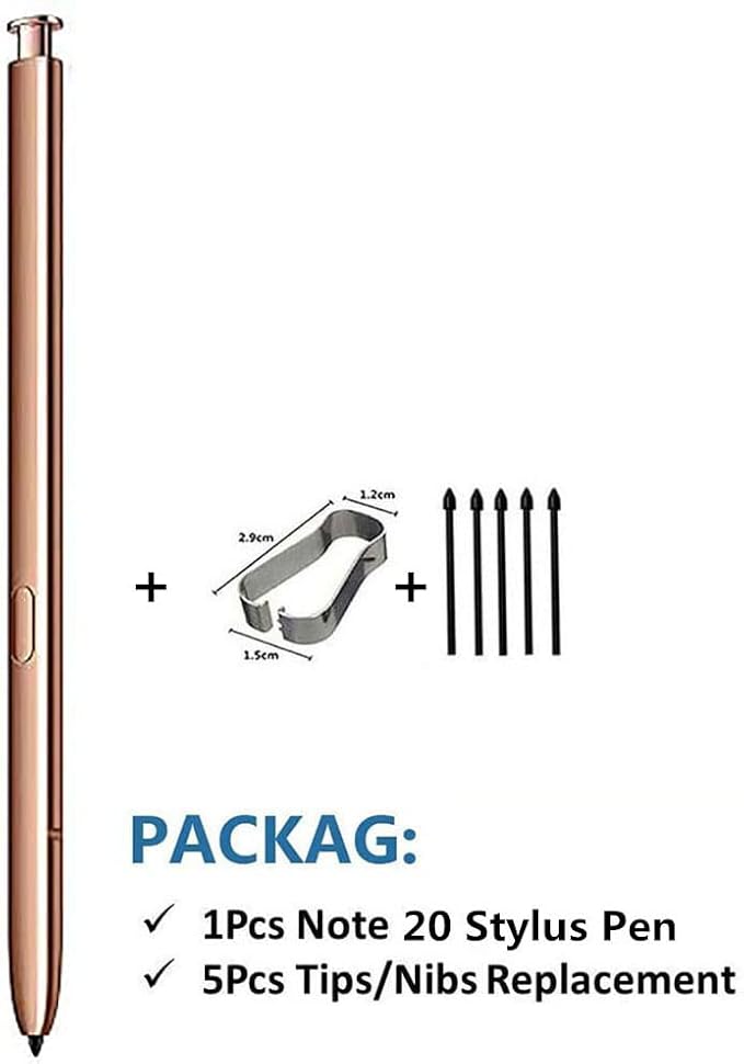 Note 20 S Pen (WithBluetooth) Replacement Compatible with Samsung Galaxy Note 20 Note 20 Ultra 5G Stylus Touch S Pen with Tips/Nibs (Bronze)