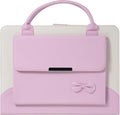 Cute Case for iPad mini 7 A17 Pro 2024/iPad Mini 6 2021 Slim Handbag Leather Protective Cover with Stand Hand Strap Pocket for Girls Woman Kids for iPad mini 7th/6th Generation 8.3Pink