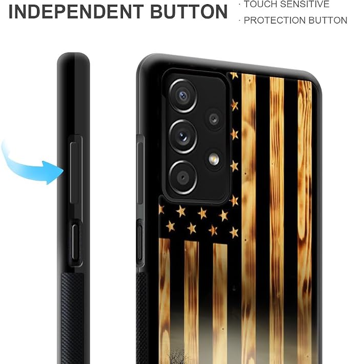 Tger American Wood Grain Flag