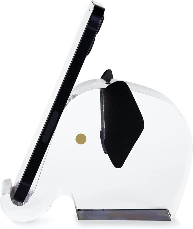 Kate Spade New York Acrylic Cell Phone Stand Novelty Phone Holder for Desk Elephant
