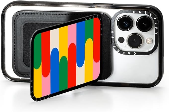 CASETiFY Snappy Card Holder Stand Compatible with Magsafe - Primary Color World
