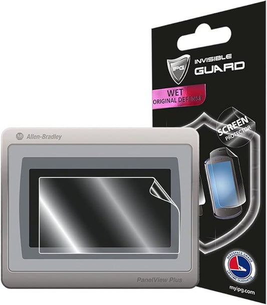 IPG For Allen Bradley PanelView Plus 7 Standard Screen Protector Hydrogel Invisible Ultra HD Clear Film Anti Scratch Skin Guard - Smooth/Self-Healing/Bubble -Free (4 Inches Touch (6 Units))