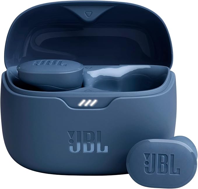 JBL Tune Buds - True wireless Noise Cancelling earbuds JBL Pure Bass Sound Bluetooth 5.3 4-Mic technology for Crisp Clear Calls Up to 48 hours of battery life Water and dust resistant (Blue)