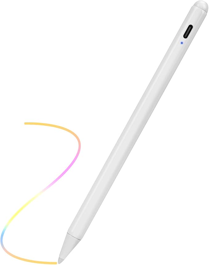 Stylus Pencil for iPad 8th/9th/10th Generation 10.2Palm Rejection Stylus Pen Compatible with Apple Pencil 2nd Generation for iPad 8th/9th/10th Generation 10.2 InchWhite