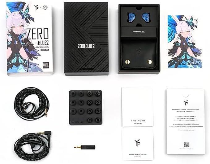 TRUTHEAR x Crinacle Zero: BLUE2 Dual Dynamic Drivers in-Ear Headphone with Detachable Cable (3.5mm+mic Cable)