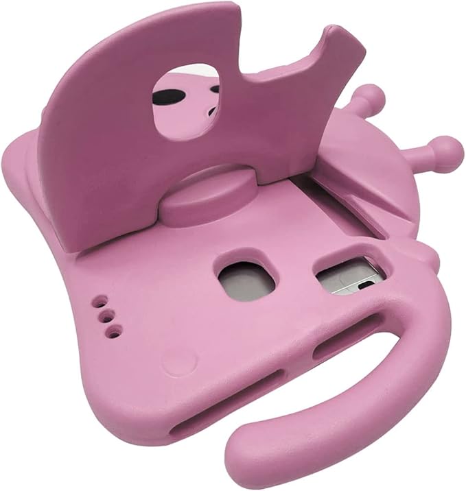 for Alcatel Joy Tab 2 Case for Kids Children Friendly Shockproof Protective Stand Handle Cover for Joy Tab 2 Case Alcatel 2020 8 Tablet (Model: 9032Z) for Boys Girls Cute Ladybug - Pink