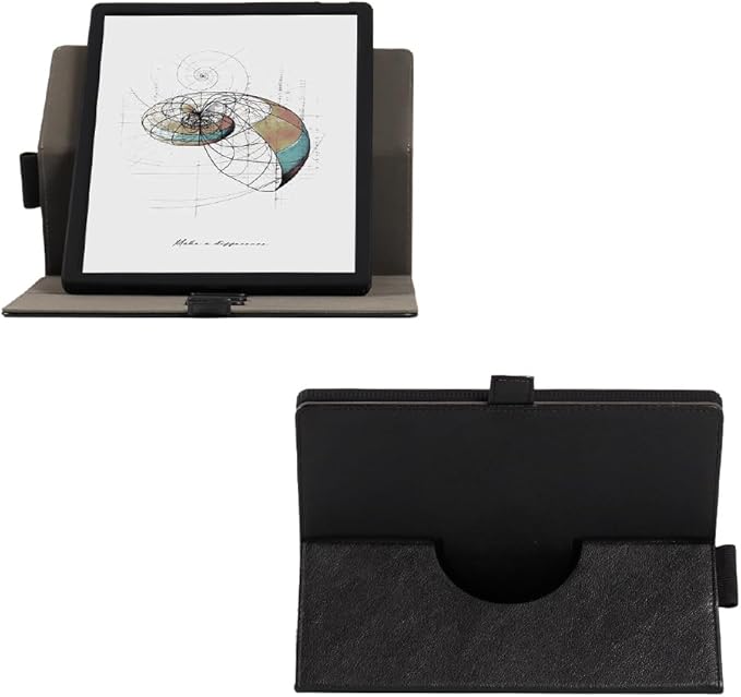 13.3-inch Tablet Protective Case Suitable Fro BOOX Note Max E-Book Reader T13C Silicone Tab X C with Tablet Light and Thin Four Corner Protective e-Paper Book with Pen Slot 360 Degree Rotation