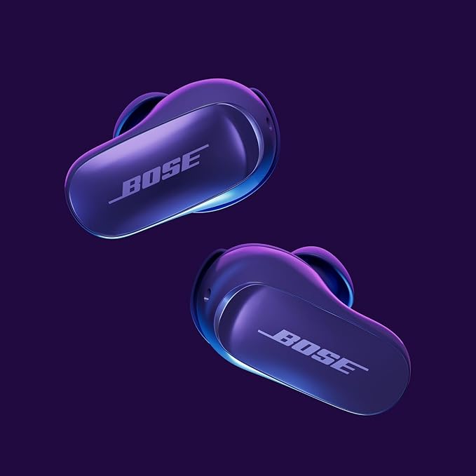 Bose QuietComfort Ultra Earbuds (2nd Gen) - Wireless Noise Cancelling Earbuds with Mic Immersive Audio USB-C Charging Up to 6 Hours Battery IPX4 Rating Midnight Violet - Limited Edition Color