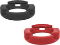 GoDonut Plus+ - Smartphone and Tablet Stand - Compatible with Lager Cases with Charging Port Access - for use at Work at Home Travel and on-the-go (Black/Red) - 2 Pack