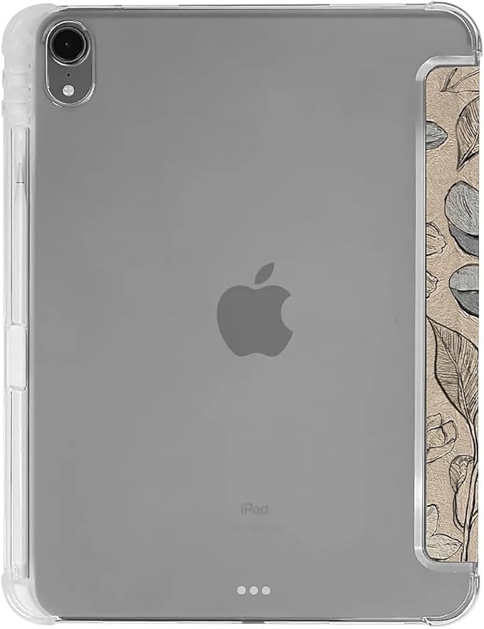 Retro Tulip Case Compatible with iPad 9th 8th 7th Generation 10.9 Inch 2021/2019/2018Funny Cover with Trifold Stand + Pencil Holder for Boys GirlsiPad 10.9in 2022