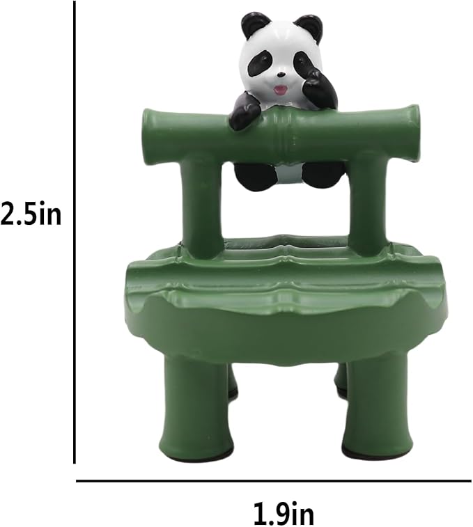 Mini Chair Round Base-Green-Panda