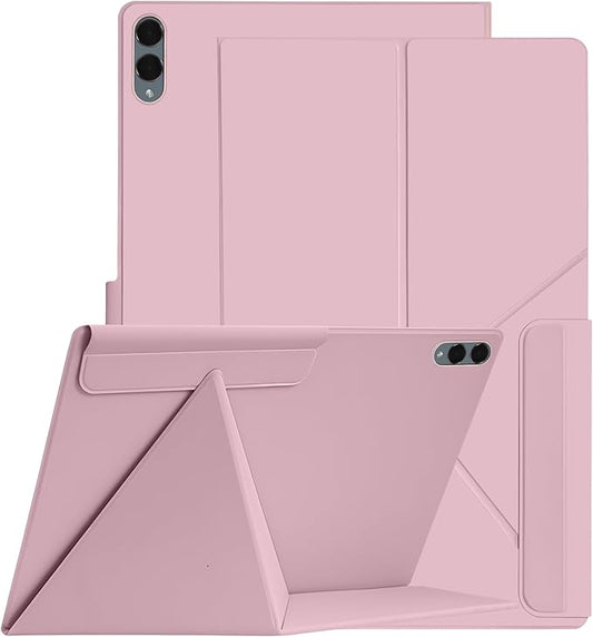 Magnetic Case for Samsung Galaxy Tab S11 Ultra 14.6 Inch 2025 - Model SM-X930/SM-X936 Tablet with S-Pen Holder Auto Wake/Sleep Smart Tablet Cover Pink