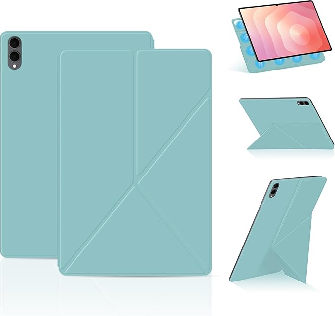 for Samsung Galaxy Tab S11 Ultra Case 14.6 inch Magnetic Attachment | Auto Wake/Sleep | Multi-Viewing Angles | Slim Light Shell Cover | Compatible with Samsung Galaxy Tab S11 Ultra | Light Green