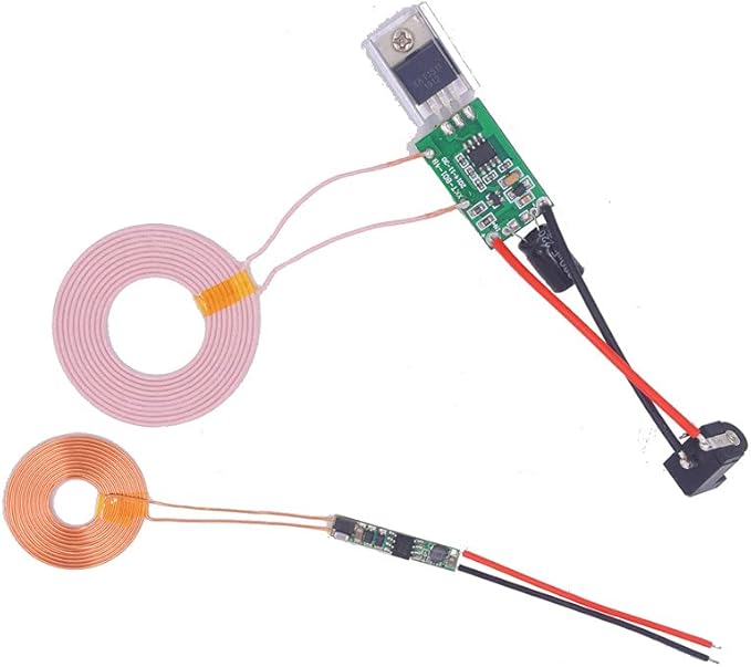 Taidacent 5V 2A Wireless Charging Module 24V DC Wireless Charger Board Coil Magnet Wireless Power Bank Supply Transmit Receiver Kit