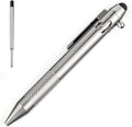Cool Hand 4.9'' Titanium Bolt Action Pen Stylus for Touch Screen Ballpoint Ink Refillable Compact Size Skelton Out Deep Pocket Clip for Easy Carring