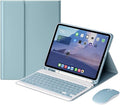 AnMengXinLing Keyboard Case for iPad Air 13 Inch (M3 2025/M2 2024)/Pro 12.9 6th/5th/4th Generation with Mouse Pencil Holder Magnetically Detachable Keyboard Mouse Blue