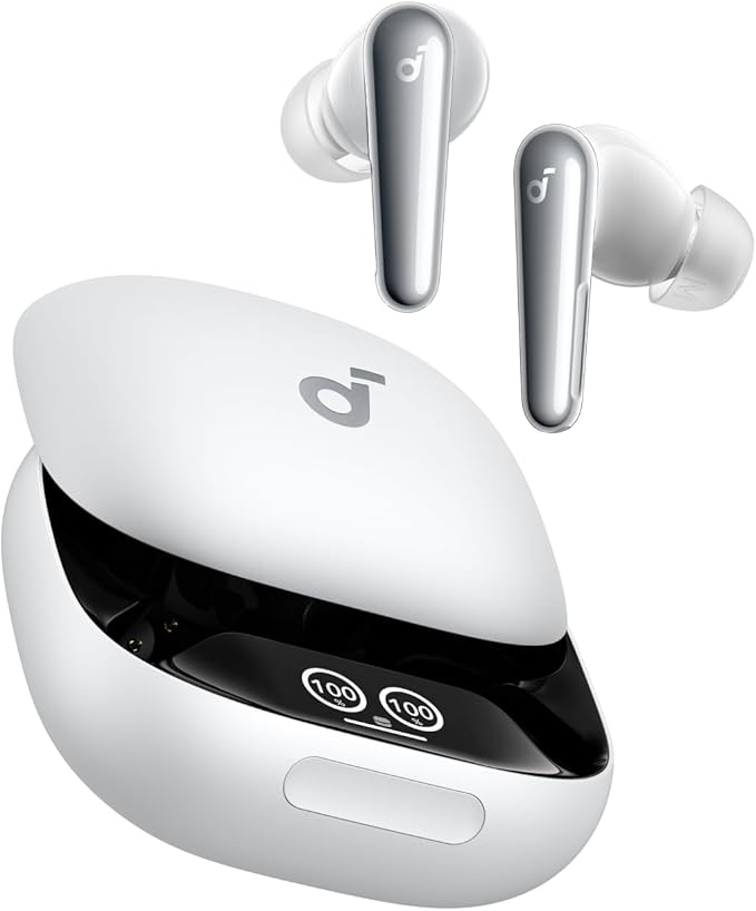 Soundcore Liberty 4 Pro by Anker Noise Cancelling Wireless Earbuds 7-Sensor and Real-Time Adaptive Noise Cancelling 2× Faster Charging Studio-Level Hi-Fi Music Clear Calls with 6 Mics and AI