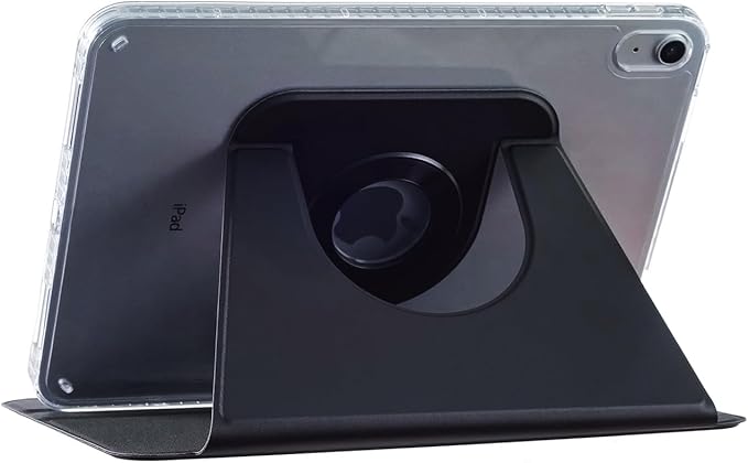 iPad 11 (11'') A16 2025/ iPad 10 (10.9'') 2022 Case DMaos Magnetic Detachable Smart Cover 360 Rotation Foldable Stand - Black