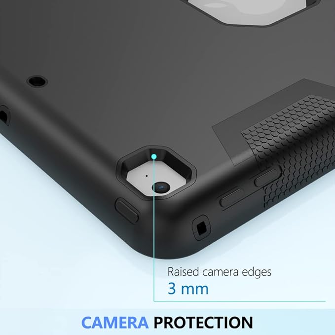 Puxicu Case for iPad Air 2 (2nd Generation) Puxicu Heavy Duty Rugged Protective Cover for iPad Air 2 A1566 A1567 (2014) Black