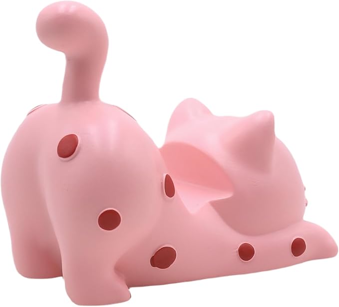 Pink Cat-Stretching