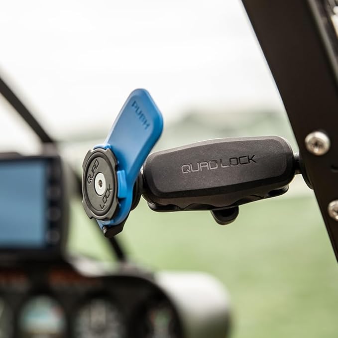 Quad Lock 360 Head - Lever Black Portable Electronic Device Mount Quick Attach &amp Detach for Smartphones Universal