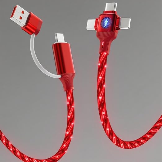 6IN1 Multi Ports LED Red