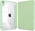 Tuiklol for iPad (A16 Chip) 11th Generation 11 inch 2025 / iPad 10th Generation 10.9 inch 2022 Case Buit in Pencil Holder with Clear Back Shell Cover Trifold Stand Auto Wake/Sleep Green