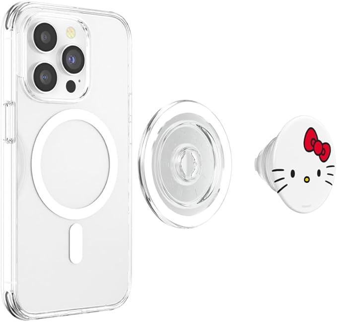 Hello Kitty Open Face PopSockets Stand for Smartphones and Tablets PopSockets PopGrip for MagSafe