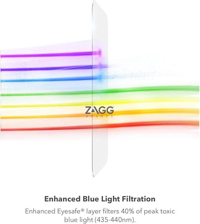 ZAGG XTR for iPhone SE (3rd/2nd Gen) 8 7 6s 6 Glass Edge-to-Edge D3O Protection Blue Light Filter InvisibleShield Ultra Touch Sensitivity