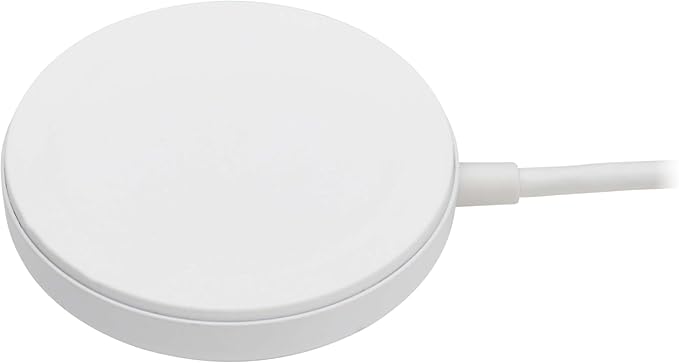Eaton Tripp Lite Series Wireless Charger Pad 15W Magnetic Phone Charging Pad MagSafe MFi Charging for Apple iPhone iPad &amp AirPods 5ft Cable White 1-Year Warranty (U280MS-005)