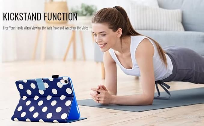 02 Navy Polka Dots