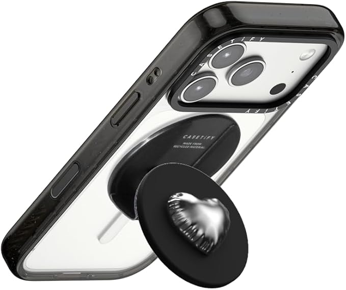 CASETiFY Snappy Grip Stand Compatible with Magsafe - Metallic Heart