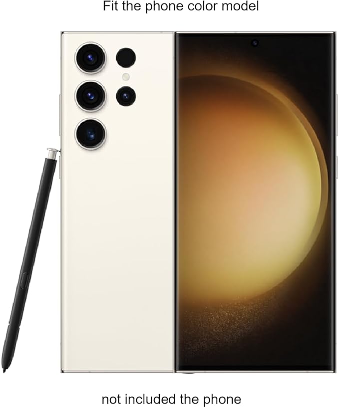 S23 Ultra S Pen (WithBluetooth) Replacement for Samsung Galaxy S23 Ultra Stylus Pen (4096 Pressure Levels) S Pen S23 Ultra Pen with 5xTips/Nibs (Cream)