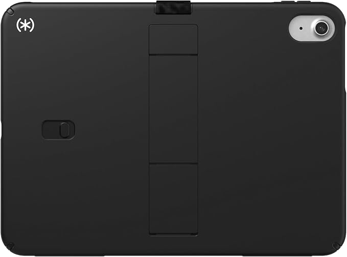 Speck iPad 10.9 Inch Tablet Case and Stand - Scratch Resistant Drop Protection &amp Quick Release Kickstand - for iPad 10th Gen 2022 - StandyShell Black/White