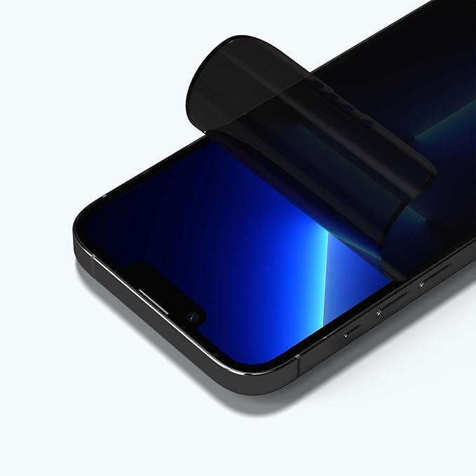 RhinoShield Privacy Impact Screen Protector Pro Compatible with iPhone 14 Plus / 13 Pro Max | Impact Protection Scratch and Blue Light Resistant Anti-spy Installation Tool Included