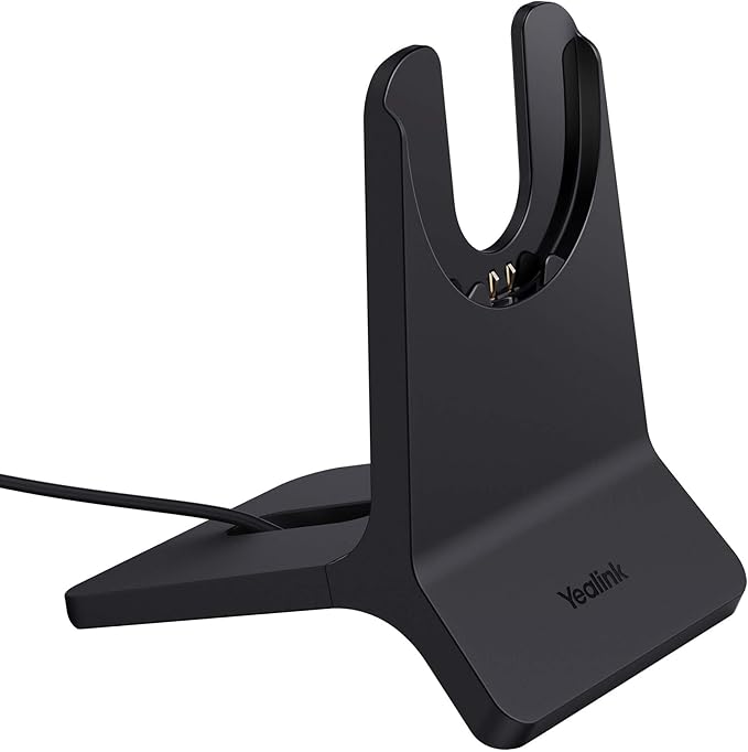 Yealink BH74 Charging Stand for BH74 &amp WH68 Hybrid Bluetooth Wireless Headsets – Fast Charger Dock with 1.2m USB-A Cable Compact Design for Desk Organization For Office &amp Hybrid Work with Cl
