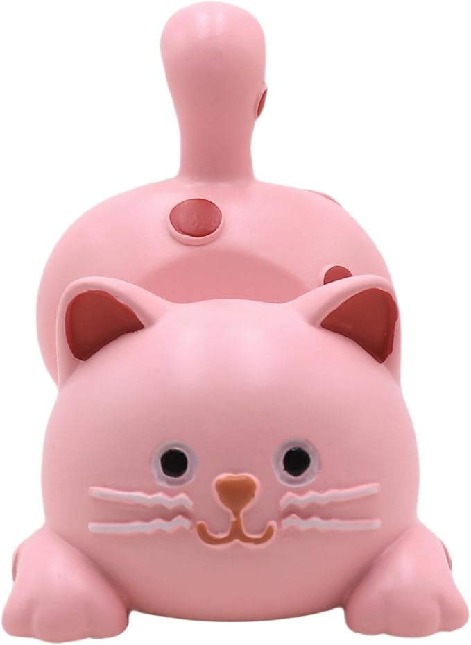 Pink Cat-Stretching