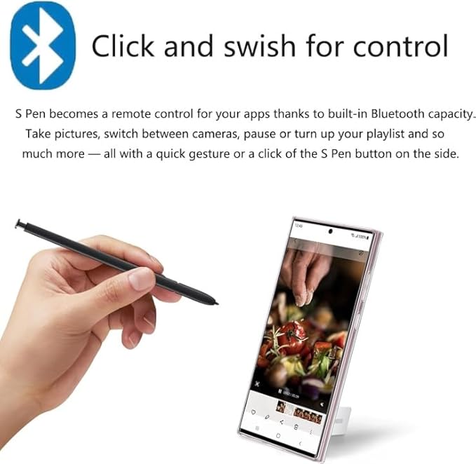 S Pen S24 Ultra (with-Bluetooth) Replacement for Samsung Galaxy S24 Ultra 5G Touch Stylus Pen + Replacement Tips/Nibs (Gold * Yellow)
