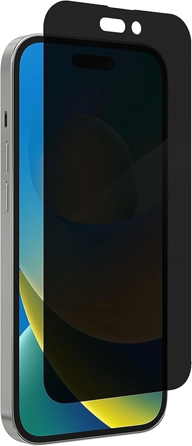 ZAGG InvisibleShield Glass Privacy Screen Protector for iPhone 13 iPhone 13 Pro and iPhone 14 – 3X Impact and Scratch Protection Tempered Glass Smudge-Free Two-way Privacy Clear