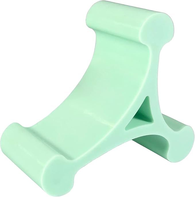 Skalene Phone Stand - 100% Silicone Rubber Adjustable Phone Holder Prop Rest - Desk Office Home Kitchen Accessory (Mint Green)