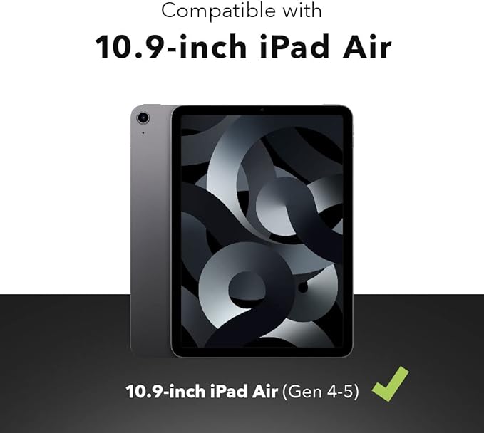 ZAGG Pro Keys Detachable Case and Wireless Keyboard for iPad Air 11 (M3)/ (M2)/ 10.9 (Gen 4 Gen 5) - Bluetooth Pairing Backlit Laptop-Style Keys Apple Pencil Holder Black