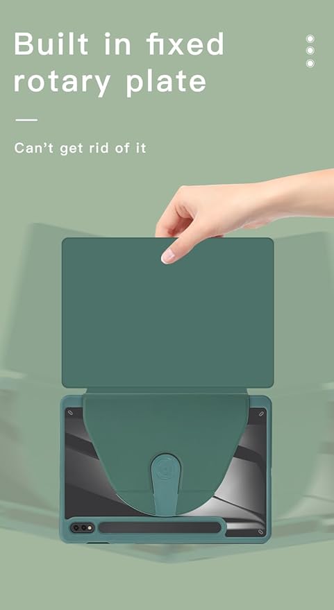 Shockproof Tablet Case for Samsung Galaxy Tab S8 2022/Tab S7 2020 11 Inch (Model SM-X700/X706/T870/T875/T878) 360° Swivel Multi-Angle Stand Case Cover with Auto Wake/Sleep Black