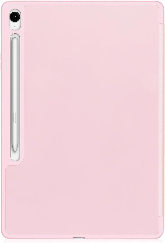 for Galaxy Tab S10 FE Plus Case 13.1 Inch 2025 (Model: SM-X620/SM-X626B) Trifold Stand Cover with S Pen Holder [Auto Wake/Sleep] PU Leather + Soft TPU Back Shell for Tab S10 FE+ 13.1Pink