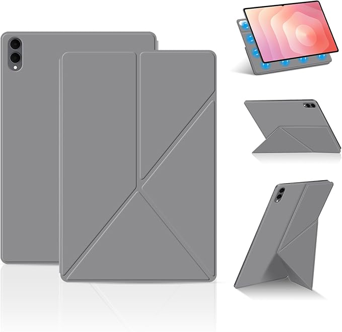 for Samsung Galaxy Tab S11 Ultra Case 14.6 inch Magnetic Attachment | Auto Wake/Sleep | Multi-Viewing Angles | Slim Light Shell Cover | Compatible with Samsung Galaxy Tab S11 Ultra | Grey
