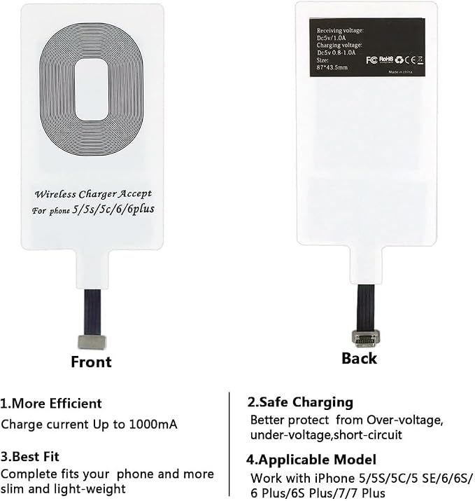Qi Charger & White Qi Receiver