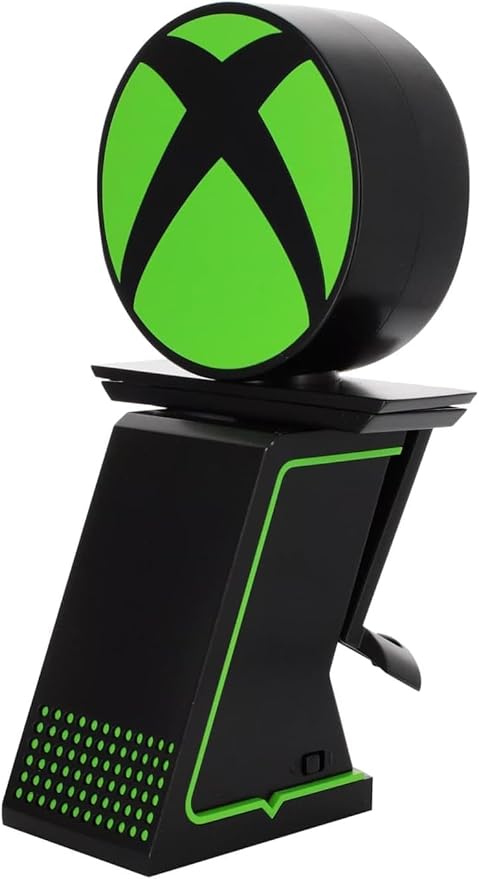 Exquisite Gaming Xbox Light Up LED Ikon Stand with Rotating Holder &amp USB Charging Ports